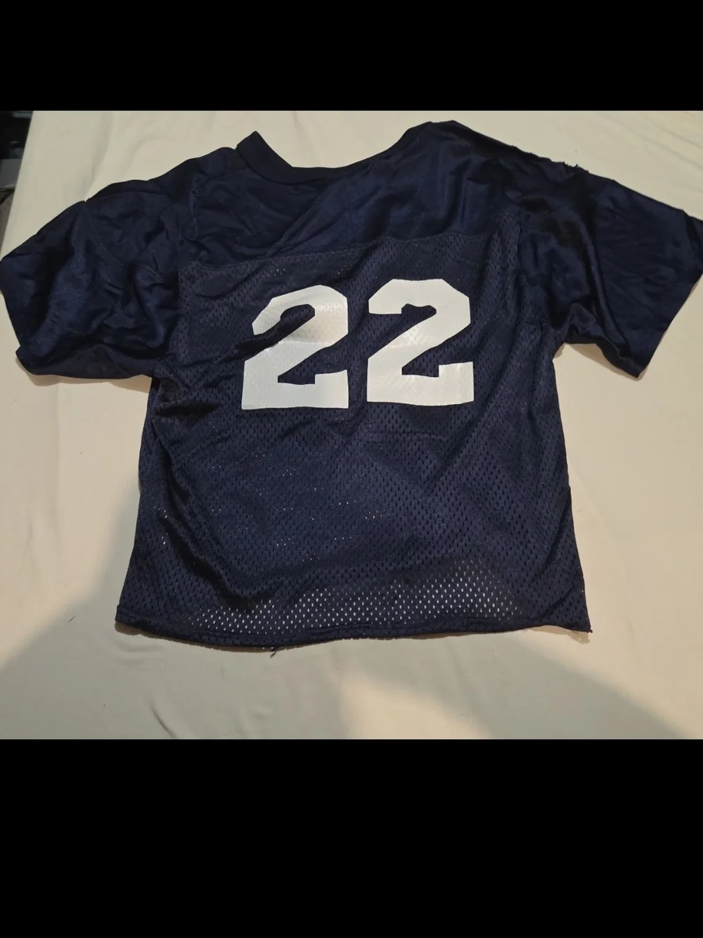 Nike boys size medium blue jersey shirt #05